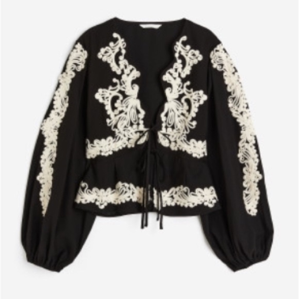 Embroidered top